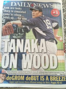 Masahiro Tanaka in Daily news